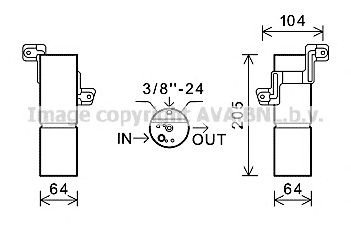AVA QUALITY COOLING msd598 -  Осушитель, кондиционер